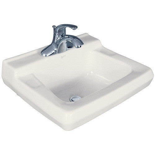 Mansfield Plumbing 1917C-4 Mansfield Willow Run 19-1/2 inch x 16-3/4 inch Wall Mount Lavatory Sink, 4 inch Centerset