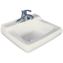 Mansfield Plumbing 1917C-4 Mansfield Willow Run 19-1/2 inch x 16-3/4 inch Wall Mount Lavatory Sink, 4 inch Centerset