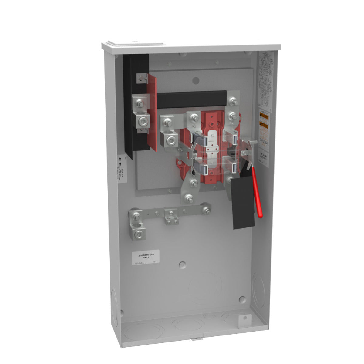 Milbank U4912-X-K3-BLG 4 Term, Ringless, Large Closing Plate, Lever Bypass, Single Connector, Locking 4-600 kcmil, 7-8 inch Barrel Lock Ground with Bracket Provision