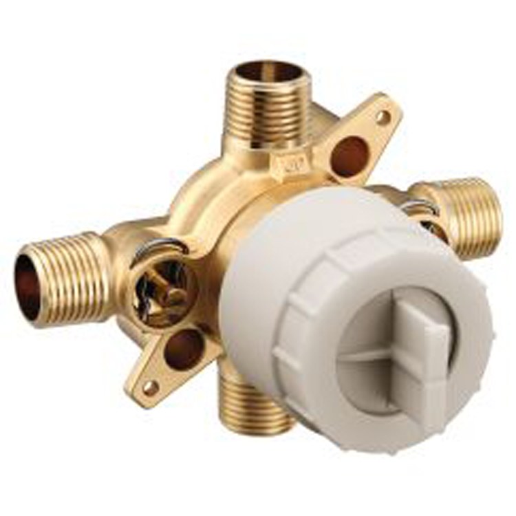 Moen U140CIS Rough-In Valve M-Core 4 Port with Stops 1/2 Inch CC IPS