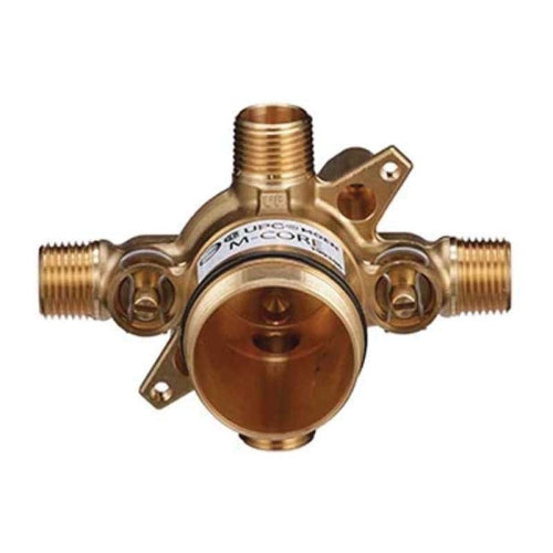 Moen U140CIS Rough-In Valve M-Core 4 Port with Stops 1/2 Inch CC IPS