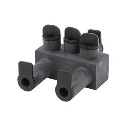 NSI Industries ISPBO2/0 2/0-14 AWG Polaris EDGE EPDM Rubber Pedestal Connector Offset, 3 port