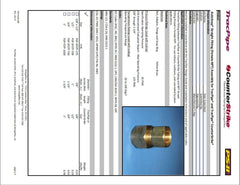 Omega Flex FGP-SFSTF-500 AutoSnap® 1/2 in. Flexible Gas Pipe Straight Fitting