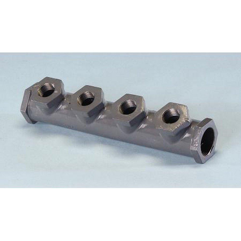 Omega Flex FGP-MI-PC-1X 4 x 4 x 3/4 x 3/4 in. FIP Inlet Coated Manifold