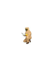 Oberon FRTC4B-L NFPA 70E HRC4 Arc Flash Kit - FRT Cotton Hood w/Hard Cap, Coat & Bib Overalls - Large