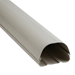 RectorSeal LD122I Fortress Rigid Polyvinyl Chloride Line Set Wall Duct Pipe, 4-1/2 inch x 8 ft