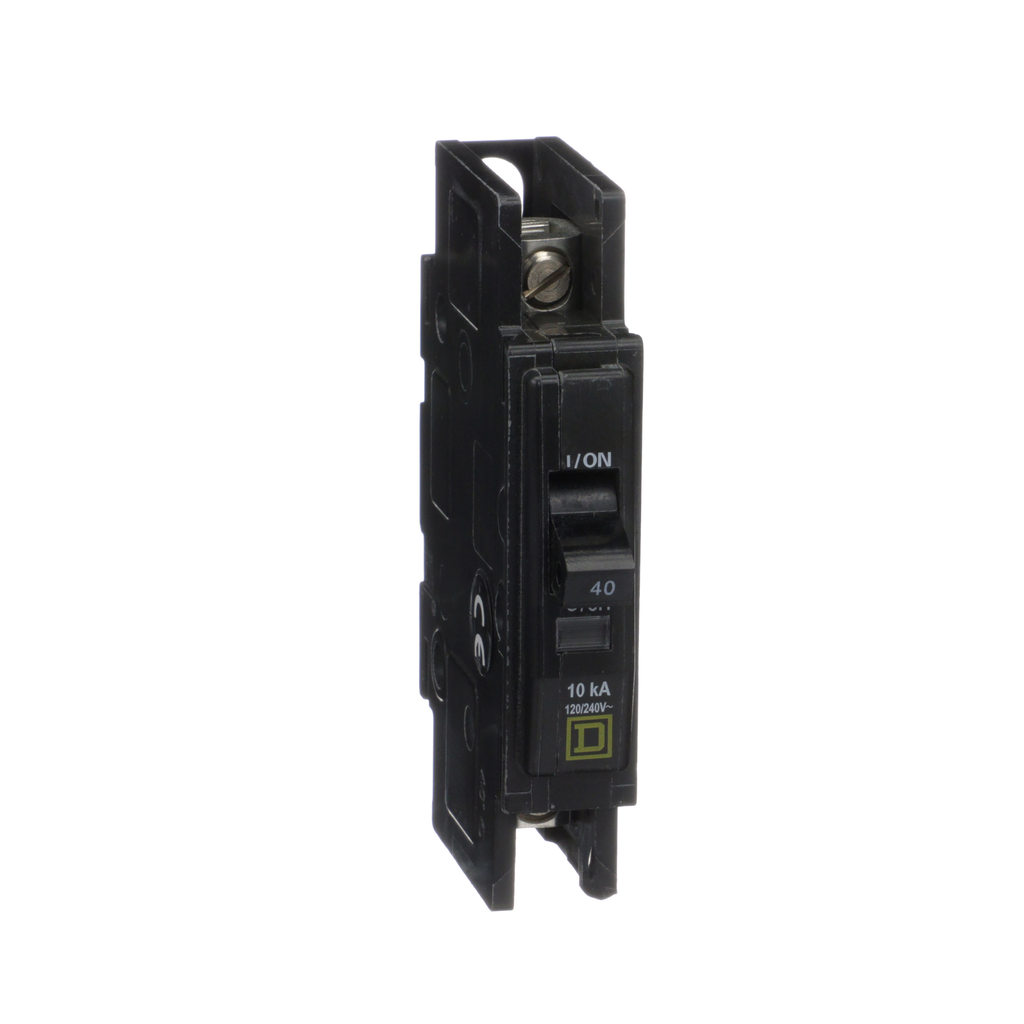 Square D QOU140 1-Pole 40 Amp 120/240 Volt Thermal Magnetic/Common Trip Miniature Circuit Breaker