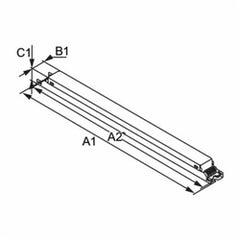 Signify ICN2S5490CT35I Advance ICN2S5490CT35I 120 to 277 VAC 50/60 Hz 54 W 2-Lamp T5 Electronic Ballast