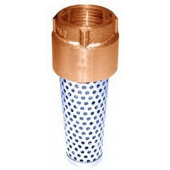 Simmons 7405 1-1/4 Inch Bronze Body Stainless Steel Spring Foot Valve, 200 psi, Female Threaded