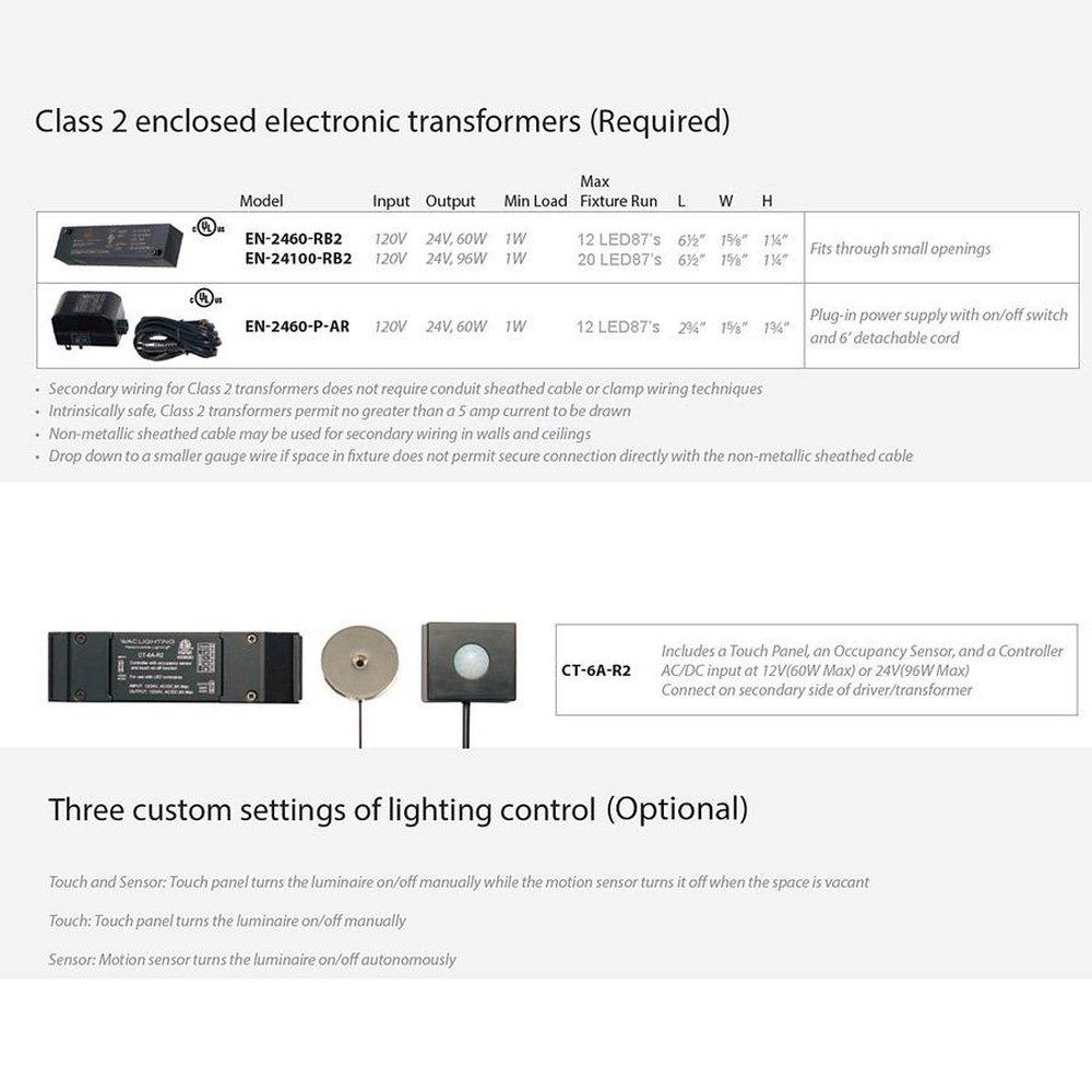 WAC Lighting HR-LED87-WT LEDme Round Button Light 3000K - White