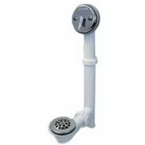 Watco 500-TL-PVC-CP Quick Adjust PVC Bath Tub Waste with Trip Lever, Chrome Plated