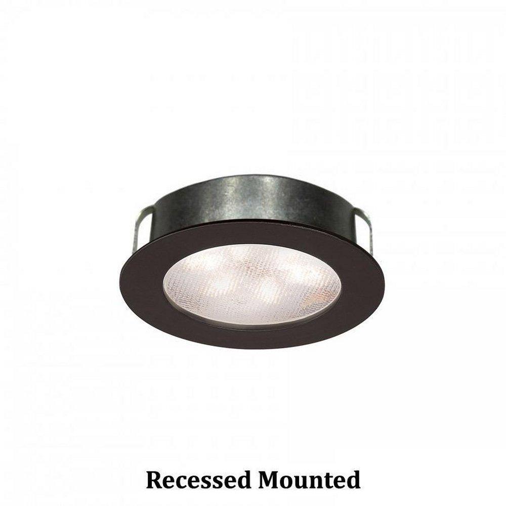 WAC Lighting HR-LED87-BK LEDme Round Button Light 3000K - Black