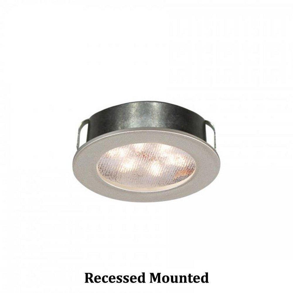 WAC Lighting HR-LED87-BN LEDme® Round Button Light, 3000K - Brushed Nickel