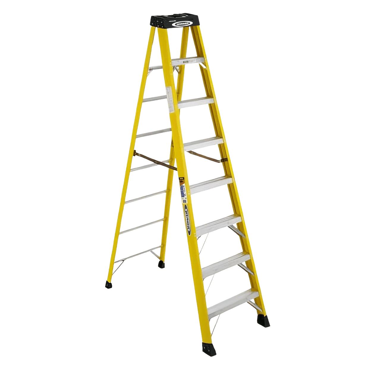 Werner 6108 8ft Fiberglass Stepladder 300lb Load Capacity