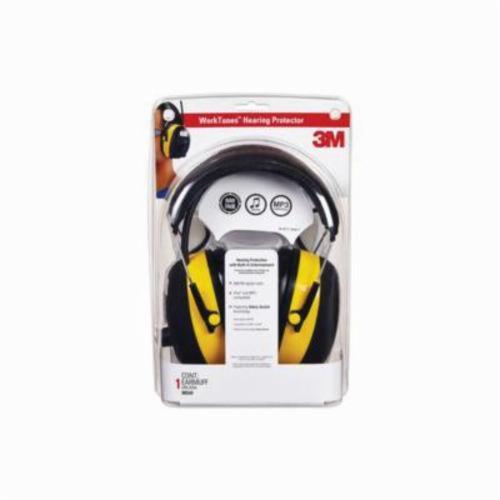 3M 7010336192 WorkTunes Digital Hearing Protector, 22/26 dB Noise Reduction, Yellow, AS/NZS 1270 Complaint