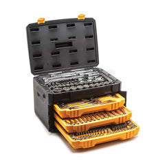 Apex Tool Group 80972 Mechanics Tool Set 1/4 in, 3/8 in and 1/2 in Drive 243 Pieces