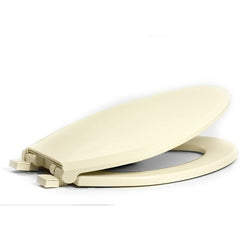 Centoco 3800SCLC-416 Safety Close Elongated Toilet Seat with Lift & Clean, Biscuit