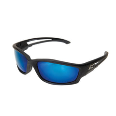 EDGE TSKAP218 Kazbek Polarized Safety Glasses, Anti-Scratch, Universal Size, Blue Mirror Lens, ANSI/ISEA Z87.1+2015, MCEPS GL-PD 10-12