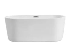 Elegant Lighting BT10659GW 59 Freestanding Tub