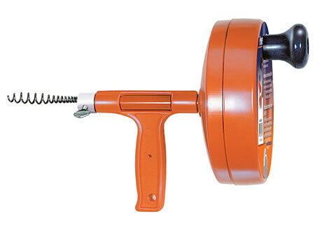 General Wire Spring R-25SM Spin-Thru Economy Drain Cleaner Auger, Tool Only, 1/4 in x 25 ft