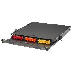 Hubbell FCR1U3SP FCR 1-Unit Unloaded Fiber Optic Enclosure 72 Ports