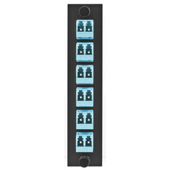 Hubbell FSPLCDS6AQ Fiber, Adapt Pnl,12FIB,6LC,DUPLX,ZIRC,AQ