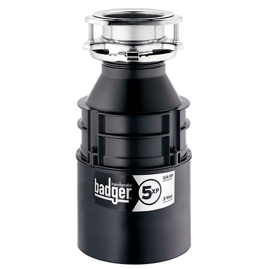 InSinkErator 79030-ISE Badger 5XP Continuous Feed Garbage Disposal Without Cord 3/4 hp