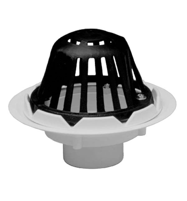 IPS Corporation 86105 IPS Commercial Roof Drain with Cast Iron Dome for 4 PVC Pipe.