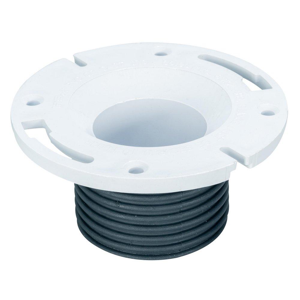 IPS Corporation 86193 Push 'N Repair PVC Closet Flange Fits 4-Inch Pipe