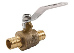 Jomar Valve 103-523PG 2-Piece Ball Valve, 1/2 in Nominal, PEX Crimp End Style, Brass Body, Standard Port