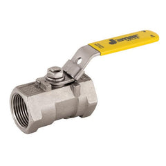 Jomar Valve 100-905 1-Piece Ball Valve With Handle 1 in NPT Stainless Steel Body Reduced Port PTFE Softgoods