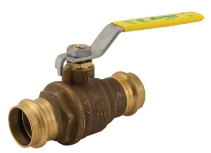 Jomar Valve 100-206G JP-100GPXP Ball Valve, 1-1/4 in, Press, Brass Body, Full Port