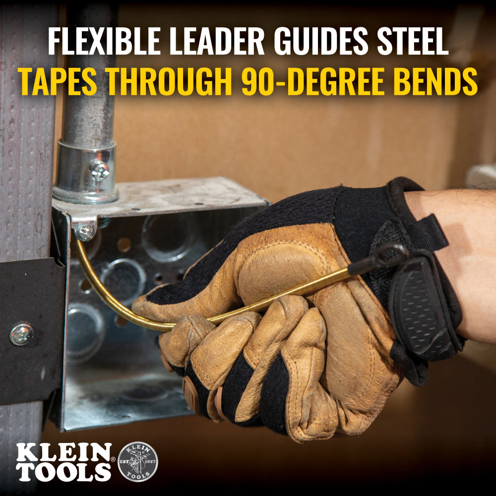 Klein 50350 Flexible Fish Tape Leader, 3/16 in Dia Tape, Steel