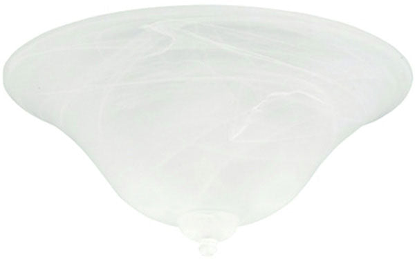 Luminance LK52 Emerson Classic Glass Bowl Light Kit, Alabaster Swirl, 13 in Diameter x 5.25 in Height