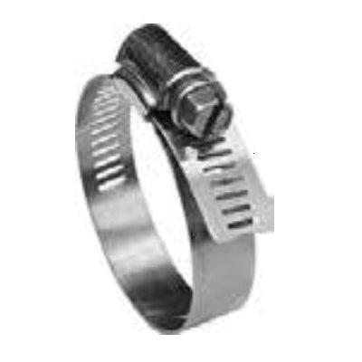 Merrill M67067 No-Lead Hose Clamp, 7/16 to 25/32 in Clamp, Stainless Steel Band