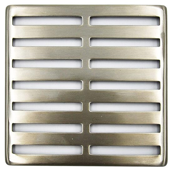 Mountain Plumbing MT608/CHBRZ Select Series Square Lines Shower Grid Drain, 4 In L x 4 In W, Replacement MPN MT608/CHBRZ