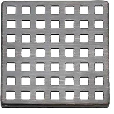 Mountain Plumbing MT607/MB Re-Vive Select Series 4-in Shower Drain Square Grid, Matte Black