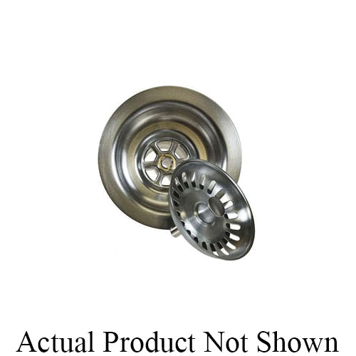 Mountain Plumbing MT300/CPB Deluxe Stemball Kitchen Sink Strainer, 3-1/2 in Nominal, Polypropylene, Polished Chrome