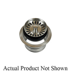 Mountain Plumbing MT202/BRS Extended Flange Waste Disposer Trim With Stopper and Strainer, Brushed Stainless Steel