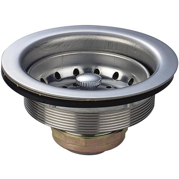 B&K 131-201 Sink Strainer, 4-1/2 in Nominal, Stainless Steel