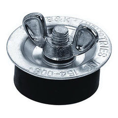 B&K 154-008 Test Plug With Molded Rubber Gasket, 2 in Pipe, Galvanized Steel