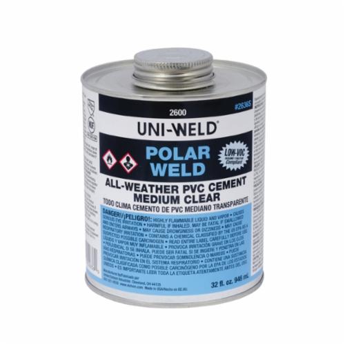 Oatey 2636S United Elchem POLAR-WELD 2600 Low VOC PVC Solvent Cement 32 oz Replacement MPN