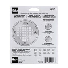 Oatey 42333 130 Series Round Screw-In Strainer With Ring 4.37 in Dia Replacement MPN