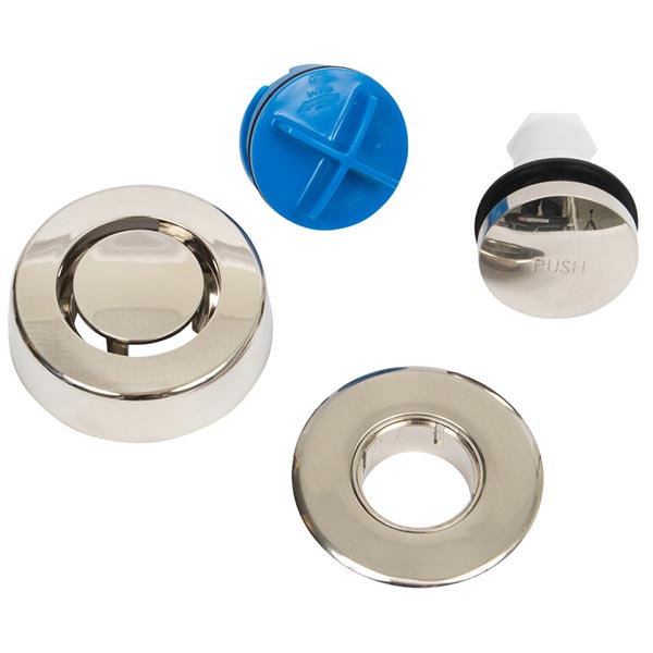 Oatey K97BN True Blue Bathwaste Trim Kit, Touch Toe, Brushed Nickel