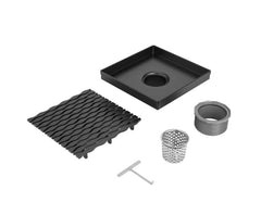 Oatey SD06-MB-STREAM 6 QuickDrain SquareDrain Stream Kits Matte Black