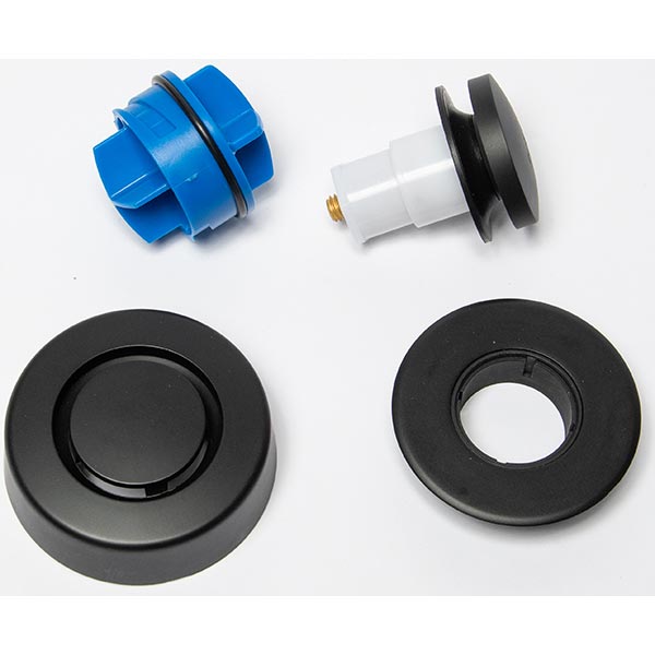 Oatey K97MB True Blue Bathwaste Trim Kit Touch Toe Matte Black