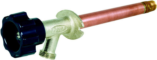 Prier Products 378D-08 1/2 MPT x 1/2 SWT, 8 Insertion Residential Wall Hydrant, Mansfield Style