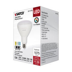 SATCO S11779 Dimmable Lamp 13 W 75 W Incandescent Equivalent