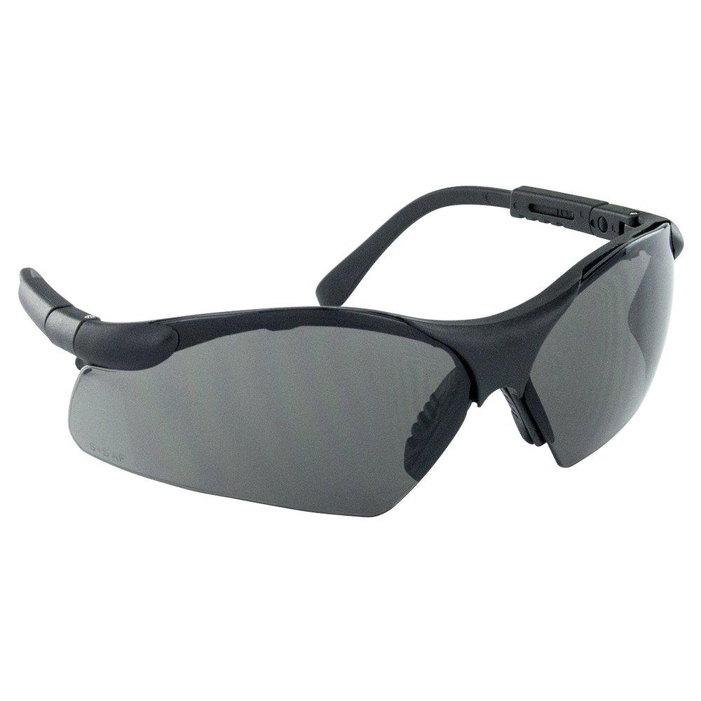 SAS Safety 541-0001 Sidewinders Polycarbonate Safety Glass with Black Frame in Clear and Anti-fog