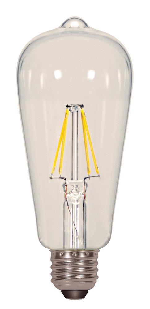 SATCO S9581 6.5W ST19 Dimmable LED Light Bulb with Medium Base